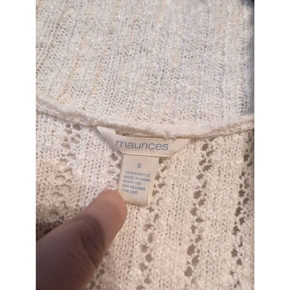 Maurices loose knit soft collared low cut sweater small - Picture 3 of 3